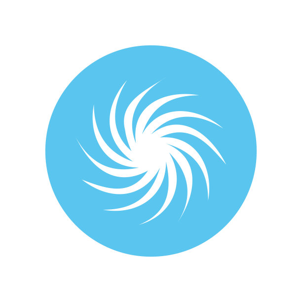 螺旋星系矢量图标圆形风格插图。图片下载