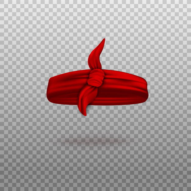 红发头巾模型-现实的时尚配件模板图片下载