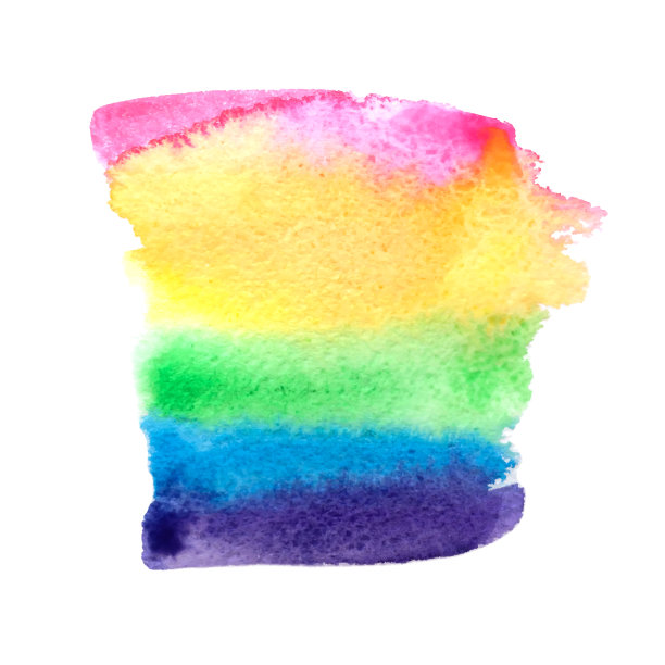 白色背景彩色粉末涂料特写图片下载