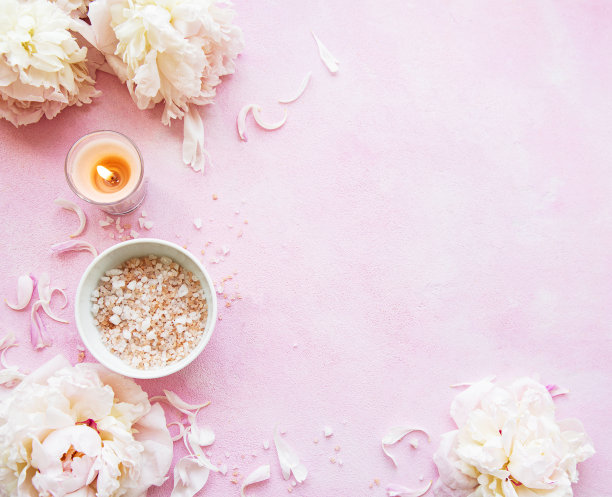 牡丹水疗概念图片下载