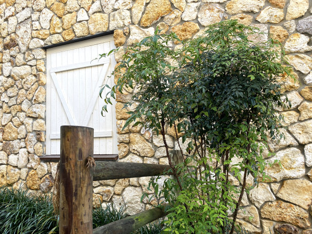 石头谷仓建筑农场筒仓图片下载