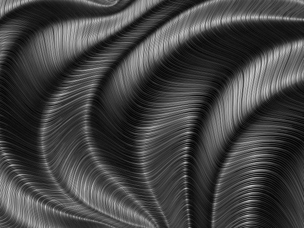 黑白漩涡熔融金属银灰色背景图片下载