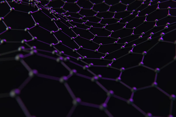 石墨烯原子结构纳米技术背景库存照片图片下载