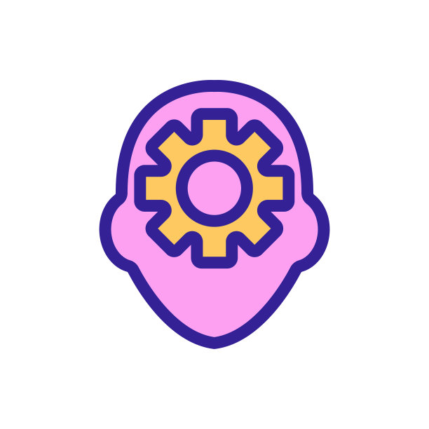 人工智能图标向量。孤立轮廓符号插图图片下载