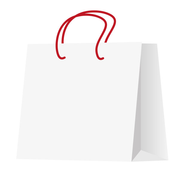 白色的纸袋图片下载