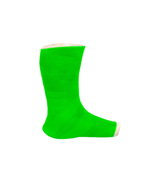 绿色纤维注射腿石膏图片下载