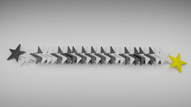 顾客满意的金星，3d插图图片下载