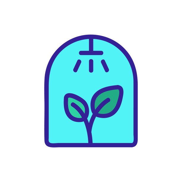 智能农场图标矢量。孤立轮廓符号插图图片下载