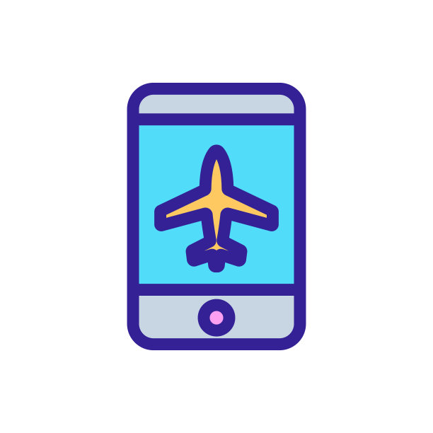 平面手机图标矢量。孤立轮廓符号插图图片下载