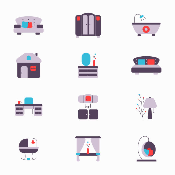 家具线条图标集1图片下载