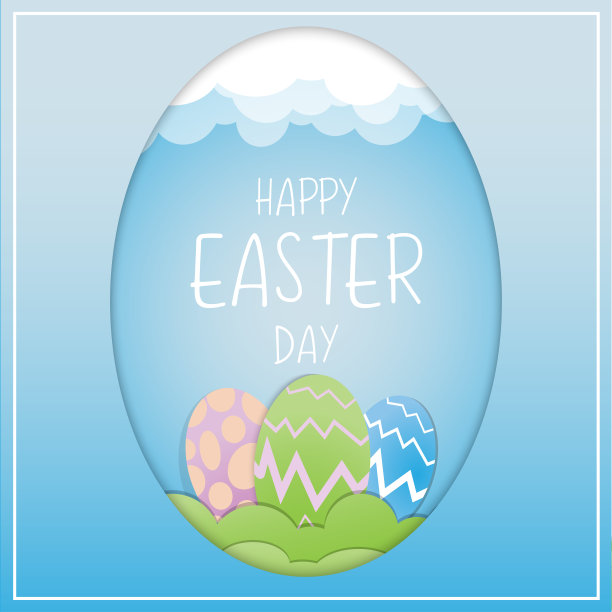 复活节彩蛋矢量图像的节日内容。图片下载