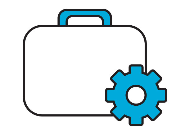 管理概念图标孤立在白色背景矢量图片下载