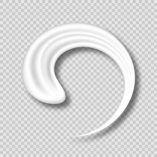 护肤霜质地、白色凝胶、牙膏或乳液质地。逼真的奶油涂抹，化妆品样本孤立在透明的背景图片下载