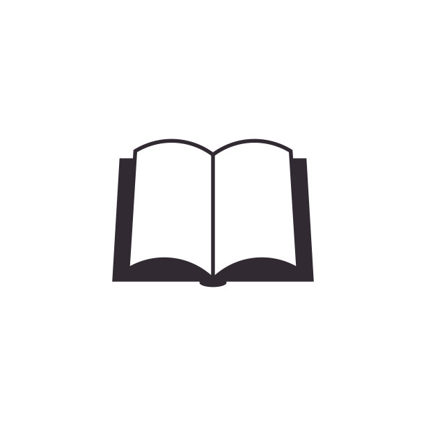 书图标孤立在白色背景，矢量平面插图图片下载