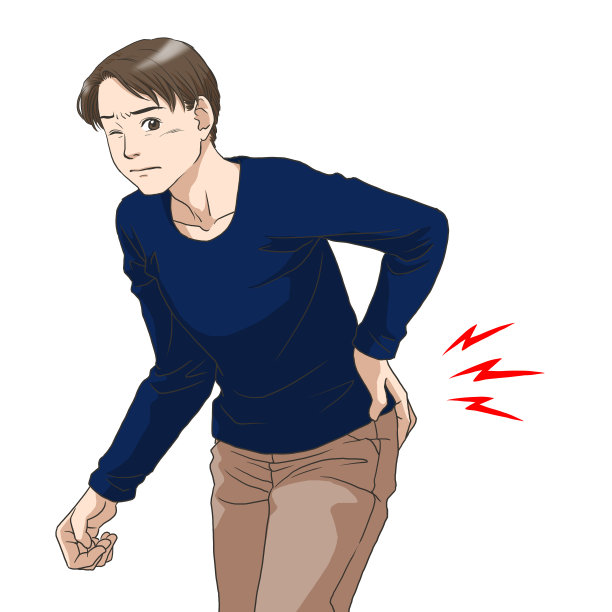 一个腰痛的年轻人图片下载