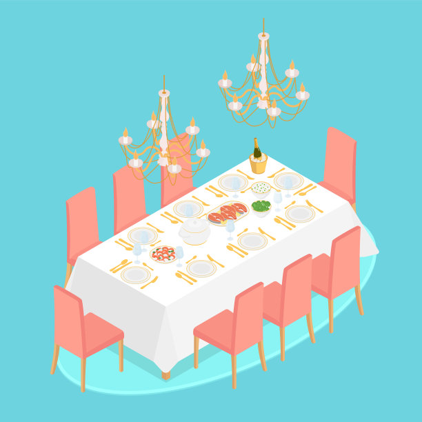 等距豪华餐厅图片下载