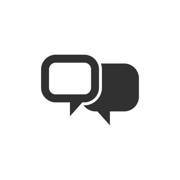 网页应用程序对话气泡图标矢量图图片下载
