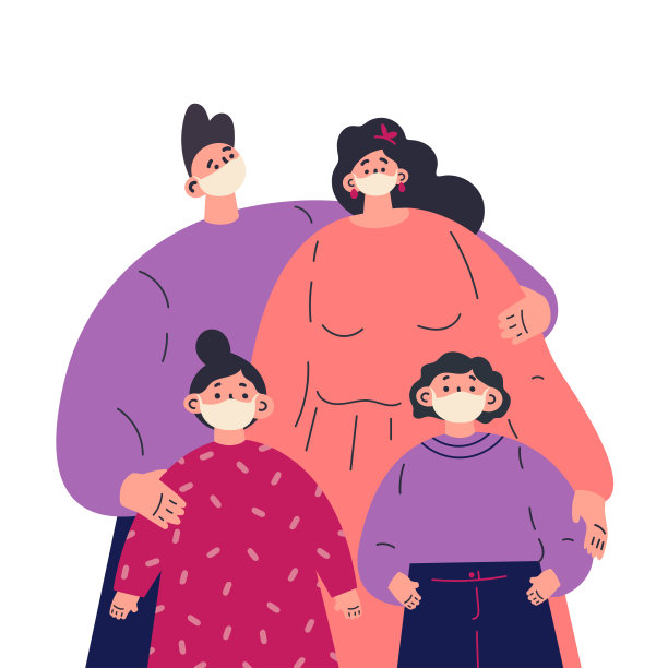 口罩插画素材ID：350941080