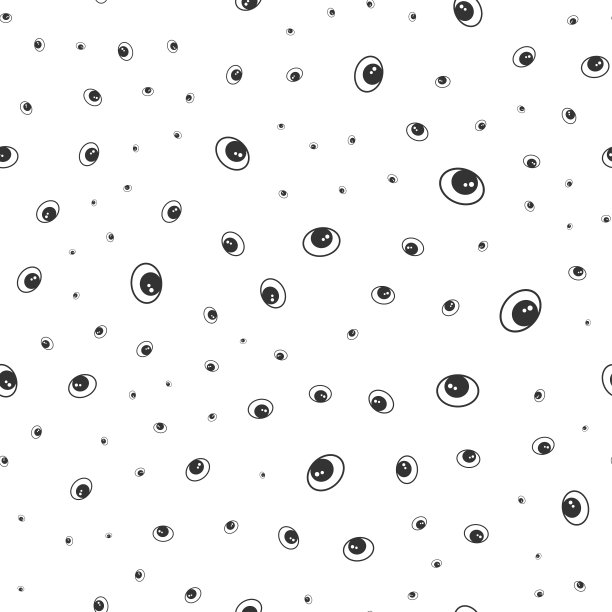 眼睛卡通无缝图案图片下载