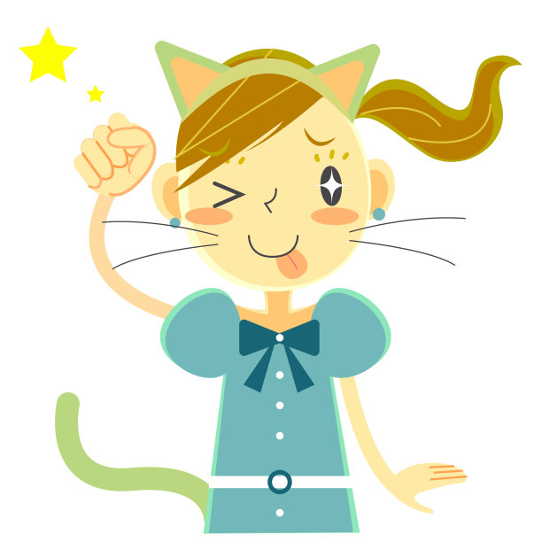 可爱女孩表情系列图片下载