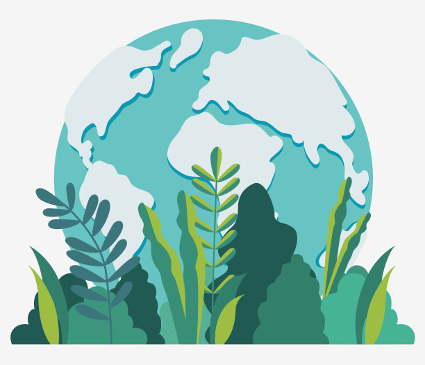 地球矢量图。旅游、度假、度假和冒险矢量概念。生态友好、自然保护设计图片下载