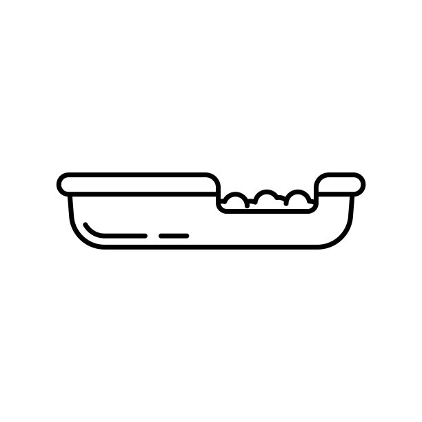 猫托盘，侧面和洞口的入口图片下载