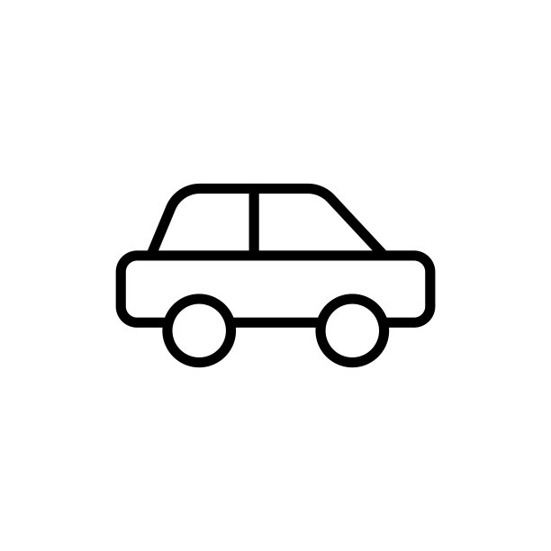 简约汽车线条图标图片下载