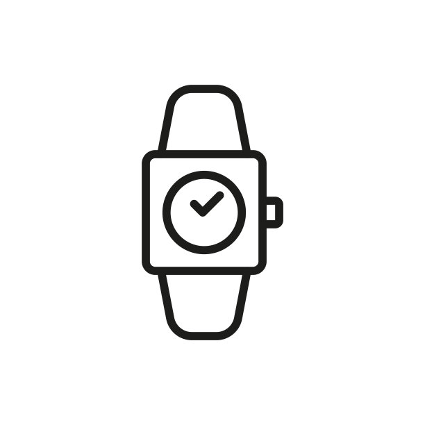 简单的手表线图标。图片下载