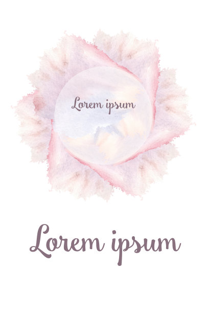 精致的水彩画，玫瑰色图片下载