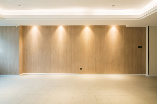 现代装饰风格的大堂与空地板和墙壁素材图片