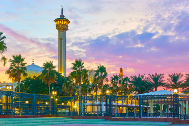 迪拜老城区清真寺图片下载