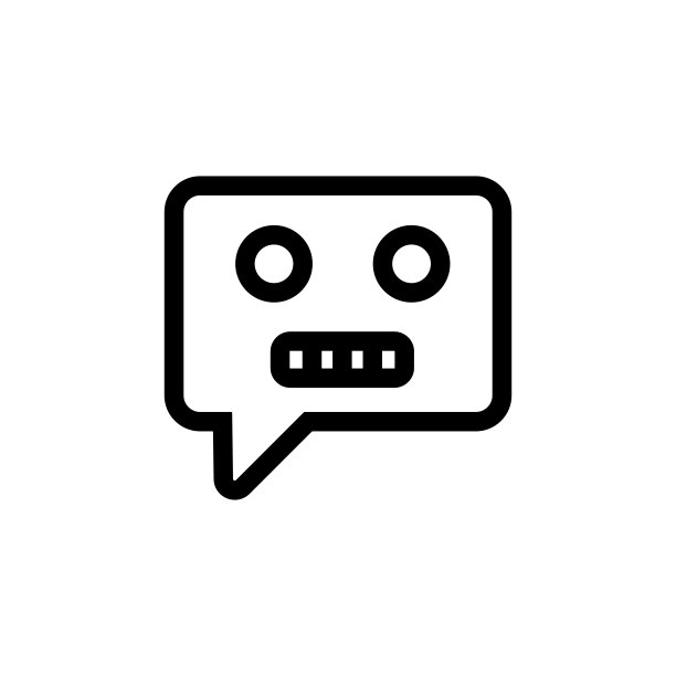 机器人图标矢量。孤立轮廓符号插图图片下载