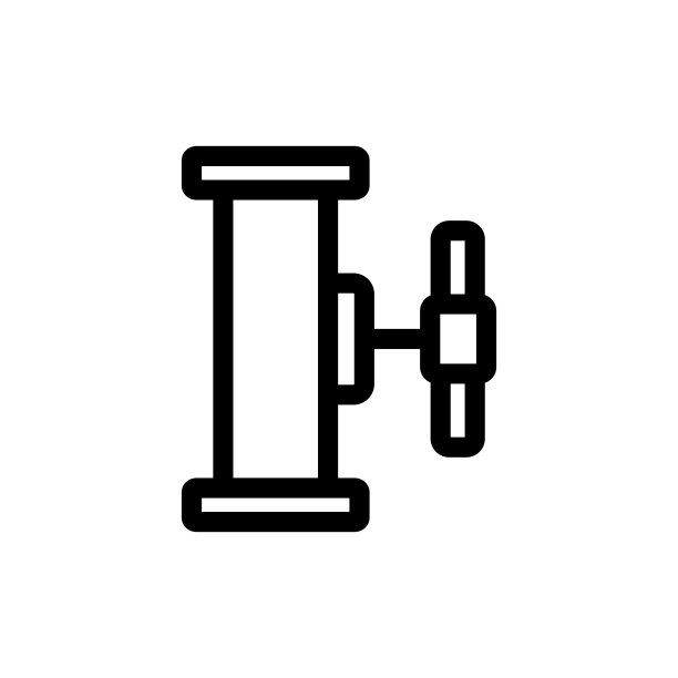 管道图标矢量。孤立轮廓符号插图图片下载