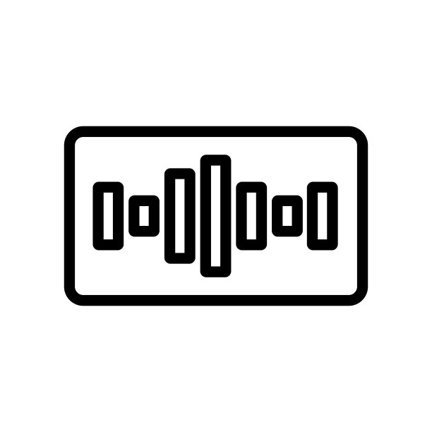 均衡器音乐图标矢量。孤立轮廓符号插图图片下载