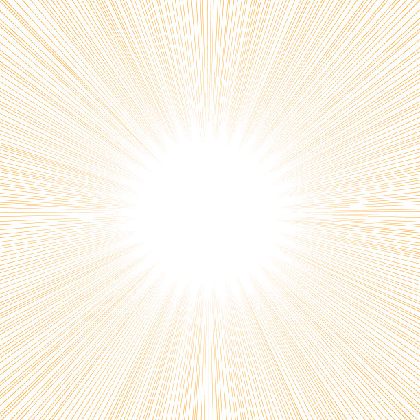 黄色光线背景波普艺术复古矢量插图媚俗的绘画，黄色的光从一个美丽的图片的中心蔓延图片下载