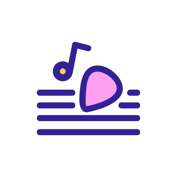 摇滚音乐图标向量。孤立轮廓符号插图图片下载