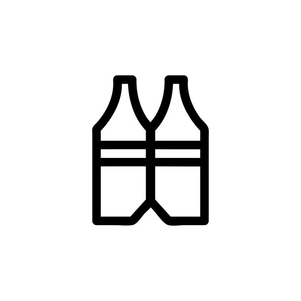 背心生成器是一个图标向量。孤立轮廓符号插图图片下载