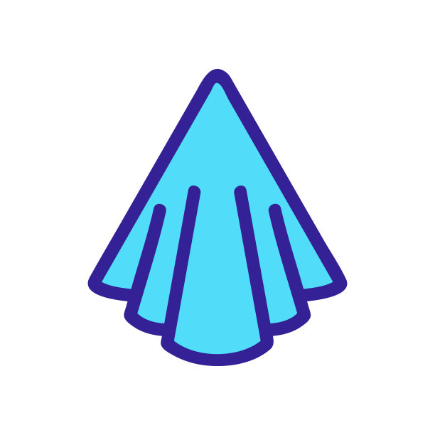 丝绸织物图标向量。孤立轮廓符号插图图片下载