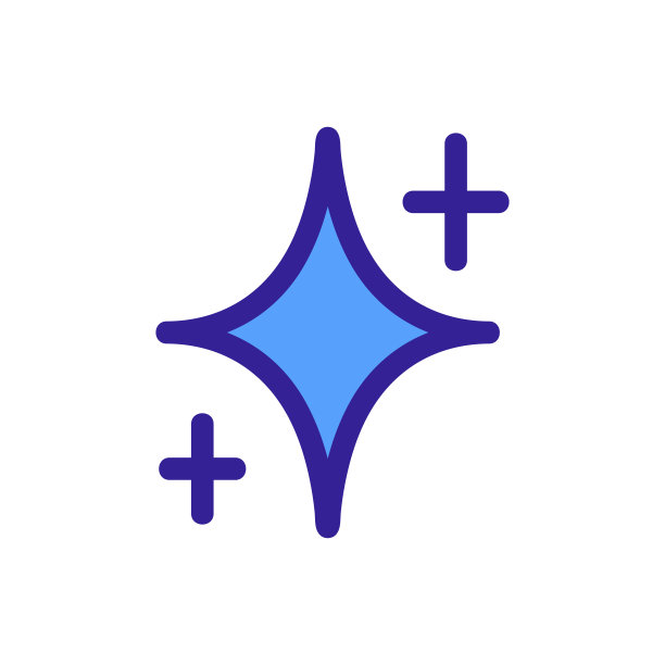 星星闪烁的图标矢量。孤立轮廓符号插图图片下载