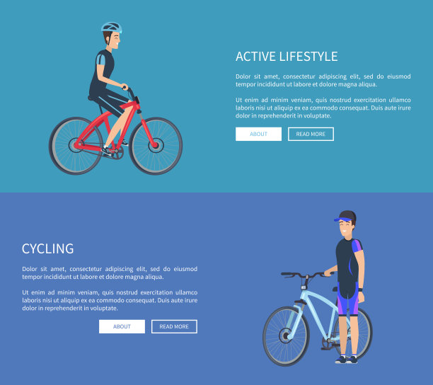 积极的生活方式循环网络矢量插图图片下载