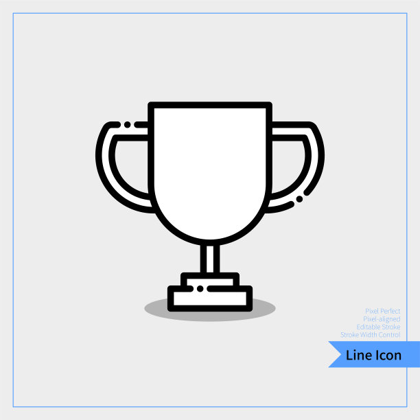奖杯图标-专业，像素对齐，像素完美，可编辑的描边，易于扩展。图片下载