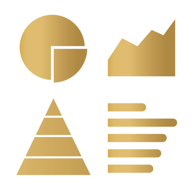 黄金图表，图表图标图片下载