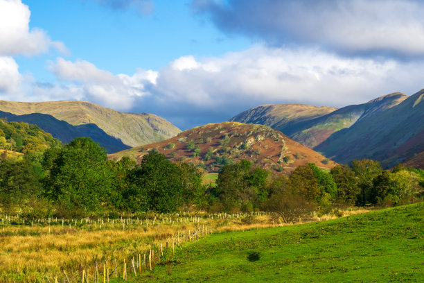 英国坎布里亚郡的英格兰湖区素材图片
