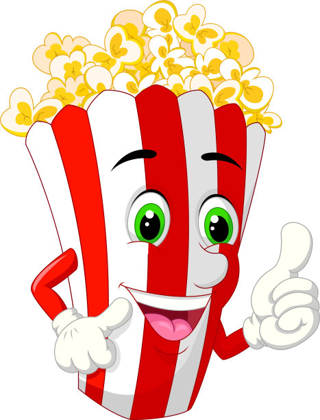 一盒爆米花卡通图片下载