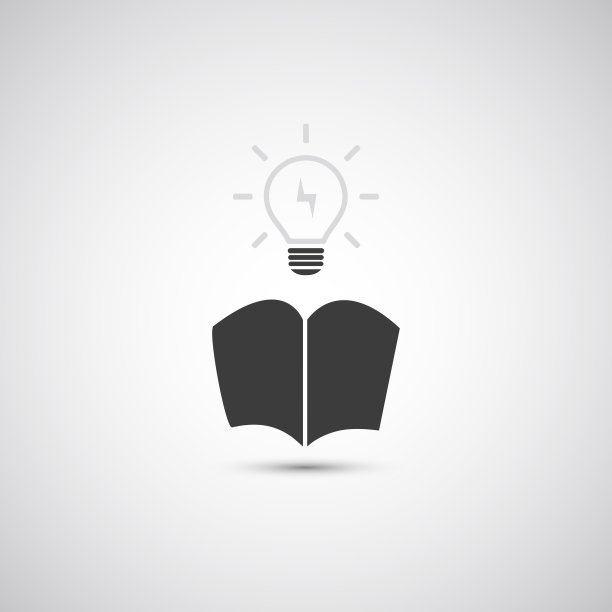 打开书和灯泡-创意概念设计图片下载