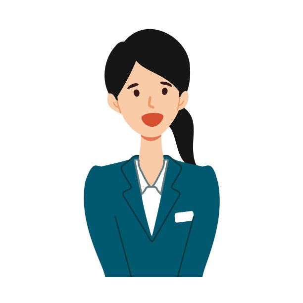 矢量插图的女商人的性格图片下载