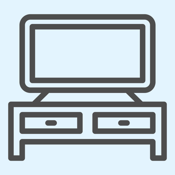 酒店电视站线图标。电视设备，马桶上的显示器。Horeca矢量设计概念，白色背景上的轮廓风格象形图，用于web和应用程序。Eps 10。图片下载