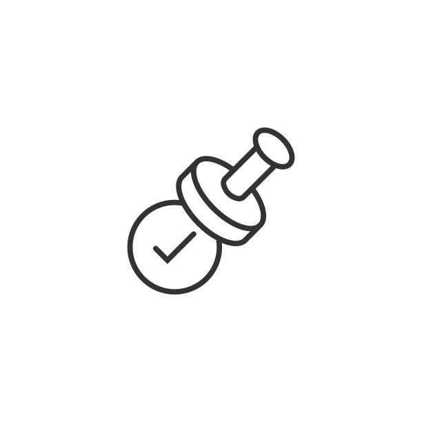 批准邮票图标的扁平风格。接受检查标记矢量插图在白色孤立的背景。认可选择经营理念。图片下载