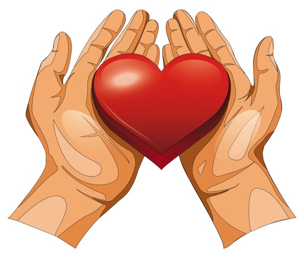 手握着一颗心。把爱分享给别人图片下载