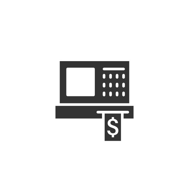 收银机图标在平面风格。检查机器矢量图上的白色孤立背景。支付业务的概念。图片下载